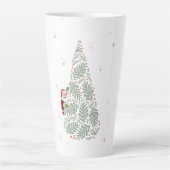 Mug latte de l'arbre de Noël (Devant)