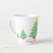 Mug latte de l'arbre de Noël (Angle gauche)