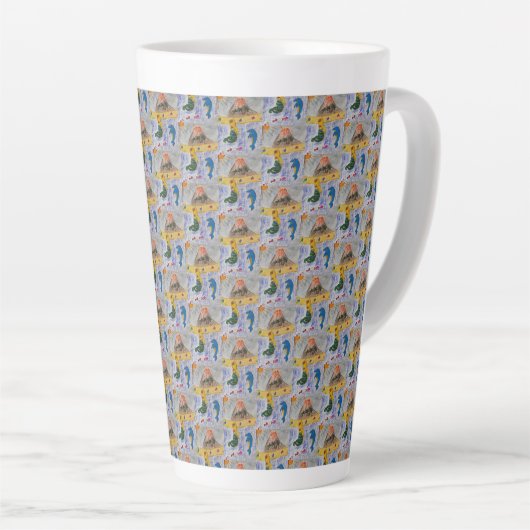 Mug latte de l'île de Mermaid (Angle droit)