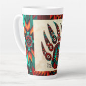 Mug latte de l'ours tribal (Angle gauche)