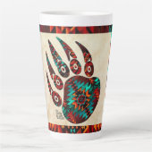 Mug latte de l'ours tribal (Devant)
