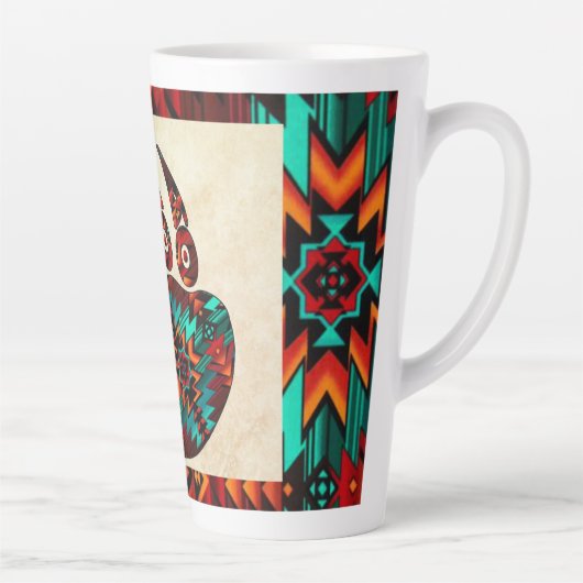 Mug latte de l'ours tribal (Droite)