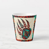 Mug latte de l'ours tribal (Devant)