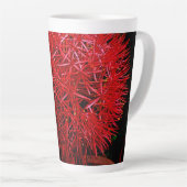 Mug Latte de Mayflower rouge personnalisé (Angle droit)