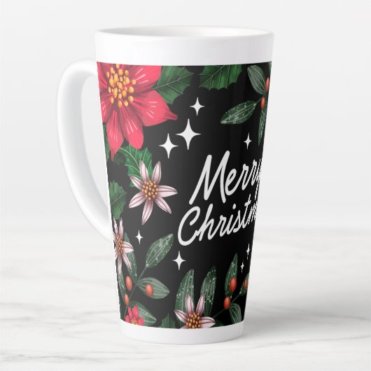 Mug latte de Noël (Angle gauche)