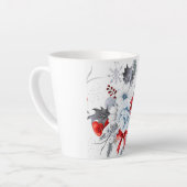 Mug latte de Noël blanc (Angle gauche)