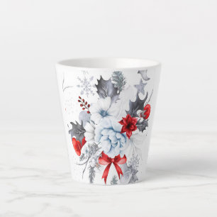Mug latte de Noël blanc