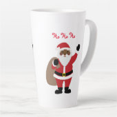 Mug latte de Père Noël d'Amérique africaine (Angle droit)