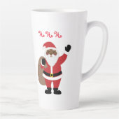 Mug latte de Père Noël d'Amérique africaine (Droite)