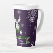 Mug latte de renne pourpre (Angle droit)