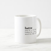 Mug Latte - définition de dictionnaire (Devant droit)