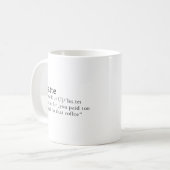 Mug Latte - définition de dictionnaire (Devant gauche)