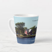 Mug latte du phare de Crossover Island (Angle gauche)