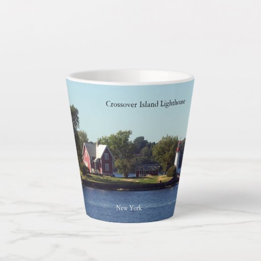 Mug latte du phare de Crossover Island (Devant)