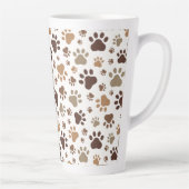 Mug Latte Empreinte de Patte Sale (Droite)