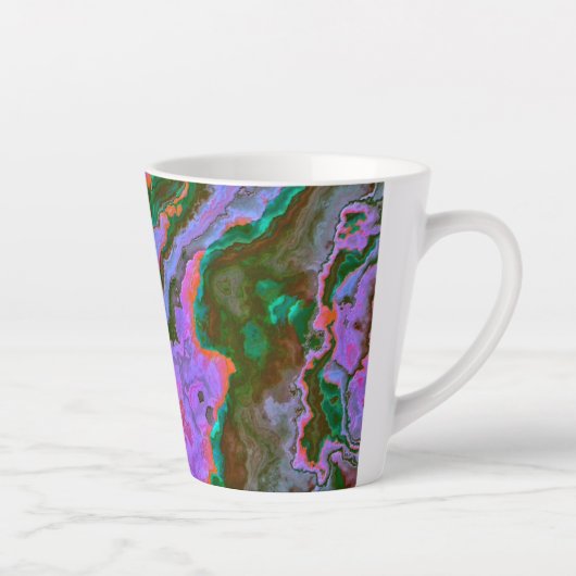 Mug latte en marbre aigre (Droite)