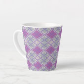 MUG LATTE EN TRICOT ARGYLE LILAS (Angle gauche)