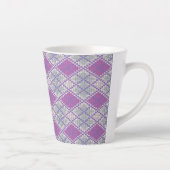 MUG LATTE EN TRICOT ARGYLE LILAS (Droite)