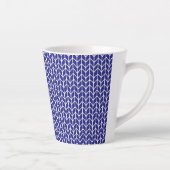 Mug Latte en tricot BLEU ROYAL (Droite)