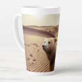 Mug Latte Fleur de Tournesol Ours (Angle gauche)