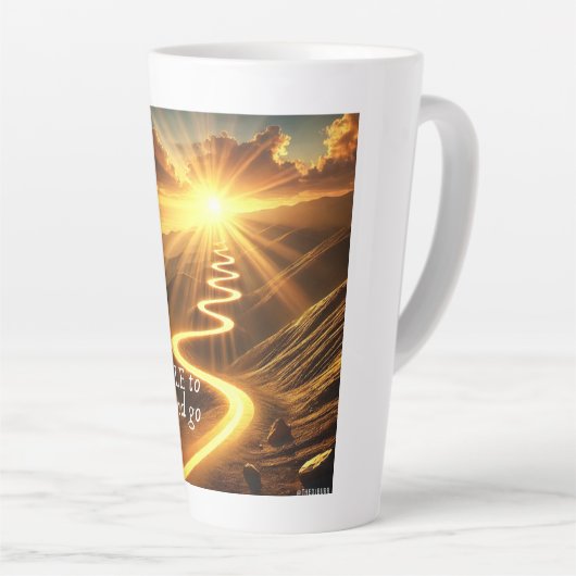 Mug latte inspirant (Angle droit)