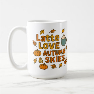 Mug Latte Love Automne Ciel Automne - Cosy Café Pumpki