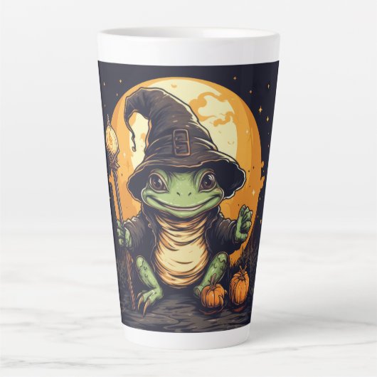 Mug latte Mystic Ribbit (Devant)