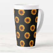 Mug Latte Noir Tournesol (Angle droit)