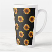 Mug Latte Noir Tournesol (Droite)