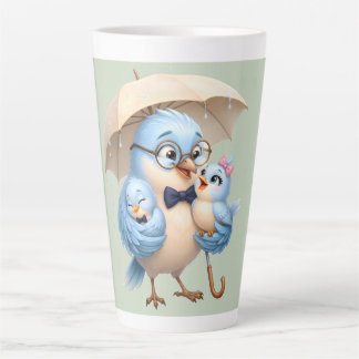 Mug Latte Oiseau Mignon Pour Papa