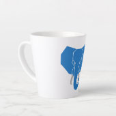 Mug latte simple à éléphant (Angle gauche)