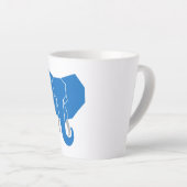 Mug latte simple à éléphant (Angle droit)