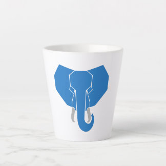 Mug latte simple à éléphant