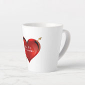 Mug Latte 'Sois mon Saint-Valentin' (Angle droit)