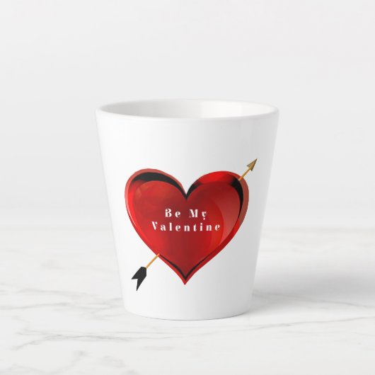 Mug Latte 'Sois mon Saint-Valentin' (Devant)