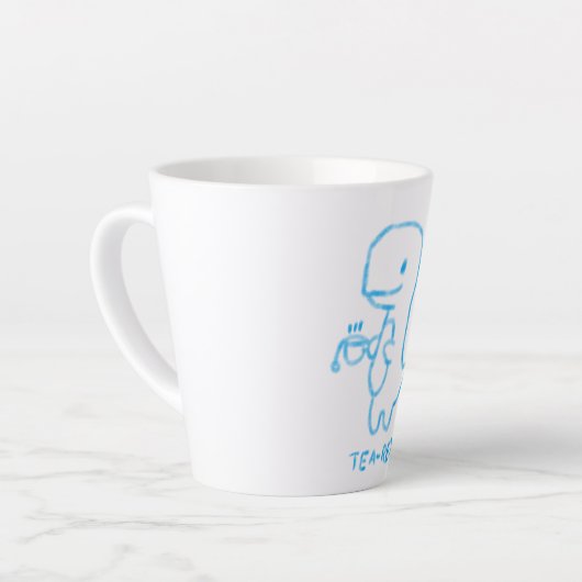 Mug latte TEA-REX (Angle gauche)