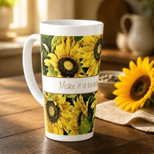 Mug Latte Tournesol Belle Journée