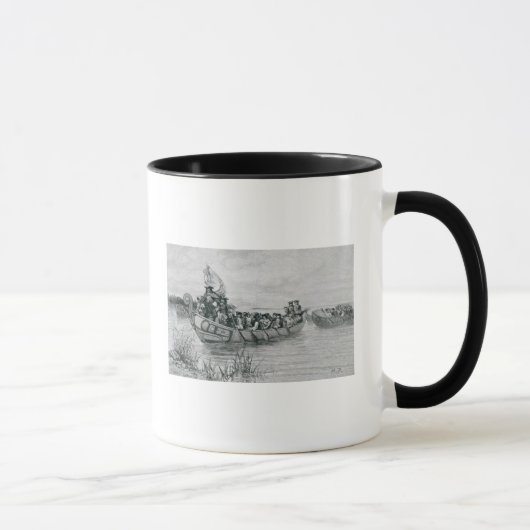Mug L'atterrissage de Cadillac (Droite)