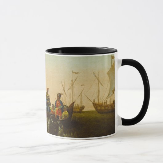 Mug L'atterrissage de Columbus, c.1837 (huile sur la (Droite)
