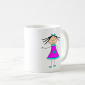 Mug L'attitude de la fille rose sassy (Devant droit)