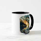 Mug L'Aube Majestic Sauter Un Basse Poisson Skyward Su (Devant droit)
