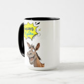 Mug Laugh Out Loud avec Chuck le Donkey en vente et vo (Devant gauche)