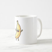 Mug Laughing Banana – Cute Kawaii Illustration (Devant droit)