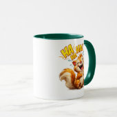 Mug Laughing Squirrel Cute Cartoon Illustration (Devant droit)