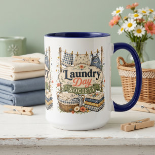 Mug Laundry Day Society Cottagecore Florales