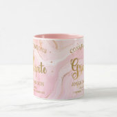 Mug Lauréat d'or Félicitations Pink Graduation (Centre)