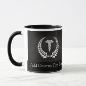 Mug Laurier Médicale de caducée (Gauche)