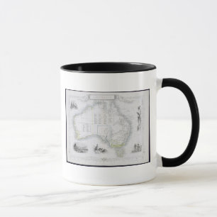 Mug L'Australie, d'une série de cartes du monde a