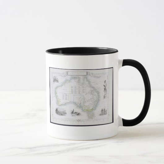 Mug L'Australie, d'une série de cartes du monde a (Droite)