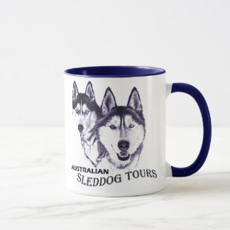 Mug L'Australien Sleddog voyage la bannière 2 001,